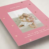 "embellished bows" - Birth Announcements in Bubblegum by Baumbirdy - Detail