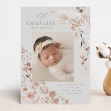 "Grace" - Birth Announcements in Rose by Nicoletta Savod - Front