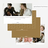 "Glittering Hello" - Birth Announcements in Honey by Carolyn MacLaren - Back of Card Options