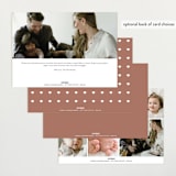 "Mini Hearts Frame" - Birth Announcements in Rose by Stacey Meacham - Back of Card Options