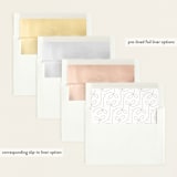 "Little Bow" - Birth Announcements in Sugar by Yuliya Evseeva - Envelope Liner Options