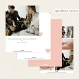 "Cute hearts" - Birth Announcements in Cupcake by Iveta Angelova - Back of Card Options