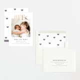 "BFFs" - Birth Announcements in Mauve by Pink House Press - Assembled