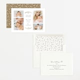 "Delicate Foliage" - Birth Announcements in Onyx by Brandy Folse - Assembled