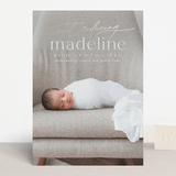 "Mist" - Birth Announcements in Parchment by Everett Paper Goods - Front