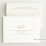 "Mist" - Birth Announcements in Parchment by Everett Paper Goods - FREE Recipient Addressing