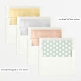 "Mist" - Birth Announcements in Parchment by Everett Paper Goods - Envelope Liner Options