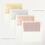 "Delicate Collage" - Birth Announcements in Burnt Rose by Amy Payne - Envelope Liner Options