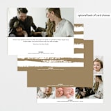 "Marshall" - Birth Announcements in Ivory by Pixel and Hank - Back of Card