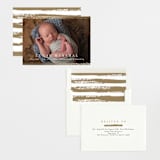 "Marshall" - Birth Announcements in Ivory by Pixel and Hank - Assembled