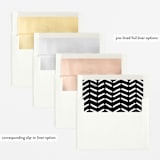 "Double the Love" - Birth Announcements in Silk by Pink House Press - Envelope Liner Options