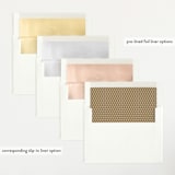 "gilded introduction" - Birth Announcements in Milk by Susan Asbill - Envelope Liner Options