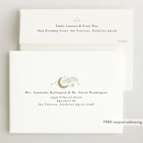 "Nighttime" - Birth Announcements in Mint by Alethea and Ruth - FREE Recipient Addressing