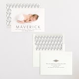 "Straight Forward" - Birth Announcements in Ebony by Kaydi Bishop - Assembled