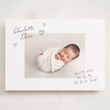 "Written" - Birth Announcements in Sand by Pixel and Hank - Front