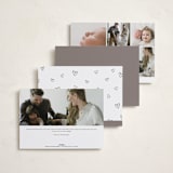 "Written" - Birth Announcements in Sand by Pixel and Hank - Back of Card Options