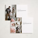 "bows and stripes" - Birth Announcements in Lagoon by Lori Wemple - Interior Options