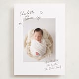 "Written" - Birth Announcements in Sand by Pixel and Hank - Front