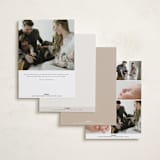 "Sweet Stripes" - Birth Announcements in Sand by Gwen Bedat - Back of Card Options