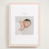 "soft frame" - Birth Announcements in Peachy by Phrosné Barwood - Front