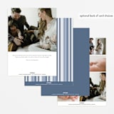 "casual hello" - Birth Announcements in Snow by Angela Marzuki - Back of Card Options