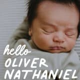 "casual hello" - Birth Announcements in Snow by Angela Marzuki - Detail