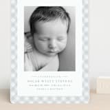 "Checked" - Birth Announcements in Sky by Lea Delaveris - Front