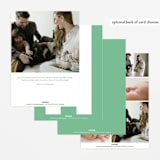 "Hollis" - Birth Announcements in Clover by Megan Davis - Back of Card Options