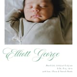 "Hollis" - Birth Announcements in Clover by Megan Davis - Detail