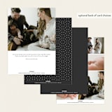 "Marlow" - Birth Announcements in Graphite by Megan Cash - Back of Card Options