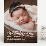 "Introducing" - Birth Announcements in Marble by Lea Delaveris - Front