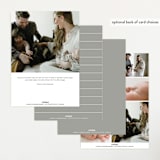 "Introducing" - Birth Announcements in Marble by Lea Delaveris - Back of Card Options