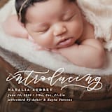 "Introducing" - Birth Announcements in Marble by Lea Delaveris - Detail