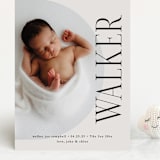 "Round" - Birth Announcements in Cream by Brianne Larsen - Front