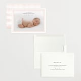 "Scalloped Border" - Birth Announcements in Baby Blush by Carolyn MacLaren - Assembled