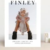 "Simply Bold" - Birth Announcements in Ink by Chryssi Tsoupanarias - Front