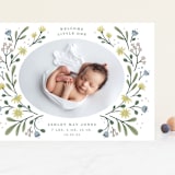 "Spring Blooms" - Birth Announcements in Daffodil by Alice Nelen - Front