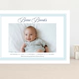"Little Darling" - Birth Announcements in Baby Blue by Alston Foster - Front
