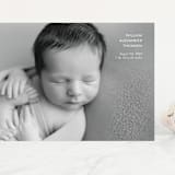 "Simple Details" - Birth Announcements in Cloud by Kristin Oliversen - Front