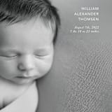 "Simple Details" - Birth Announcements in Cloud by Kristin Oliversen - Detail