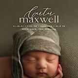 "Contemporary Classic" - Birth Announcements in Jasmine by Erin Deegan - Detail