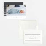 "Minimalist Stripes" - Birth Announcements in Cloud by Nicole Walsh - Assembled