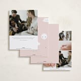 "the script" - Birth Announcements in Ebony by Benita Crandall - Back of Card Options