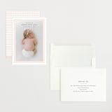"Scalloped Border" - Birth Announcements in Baby Blush by Carolyn MacLaren - Assembled