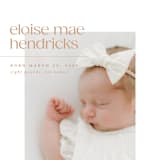 "eloise" - Birth Announcements in Peach by Ellen Schlegelmilch - Detail