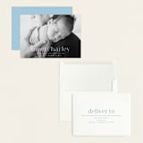 "Meet Charley" - Birth Announcements in Sky Blue by Hooray Creative - Assembled