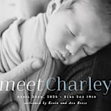 "Meet Charley" - Birth Announcements in Sky Blue by Hooray Creative - Detail