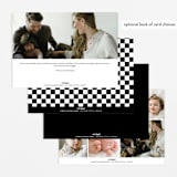 "Just The Facts" - Birth Announcements in Volcano by Owl and Toad - Back of Card Options