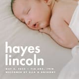 "Hayes" - Birth Announcements in Cloud by Ellen Schlegelmilch - Detail