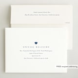 "Simple name" - Birth Announcements in Cobalt by Stacey Meacham - FREE Recipient Addressing